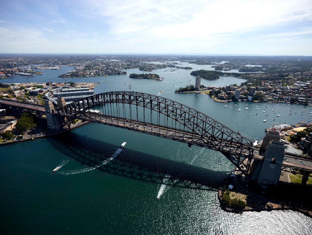 Sydney Harbour Bridge aerial view